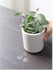 0.8" Round Traceless Stickers Adhesive Transparent Double-sided Tape Fixed Clear