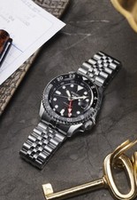 Seiko Authenticš„Dealer 5 Sports 42.5 MGMT Automatic Black Dial Watch SSK001K1 ! 5