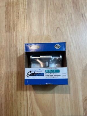 Gatco District II Double Robe Hook In Chrome