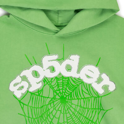NWT SP5DER GREEN WEB HOODIE SIZE XXL $200 | eBay
