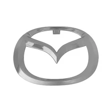 Chrome Mazda Grille Emblem Silver Logo Badge