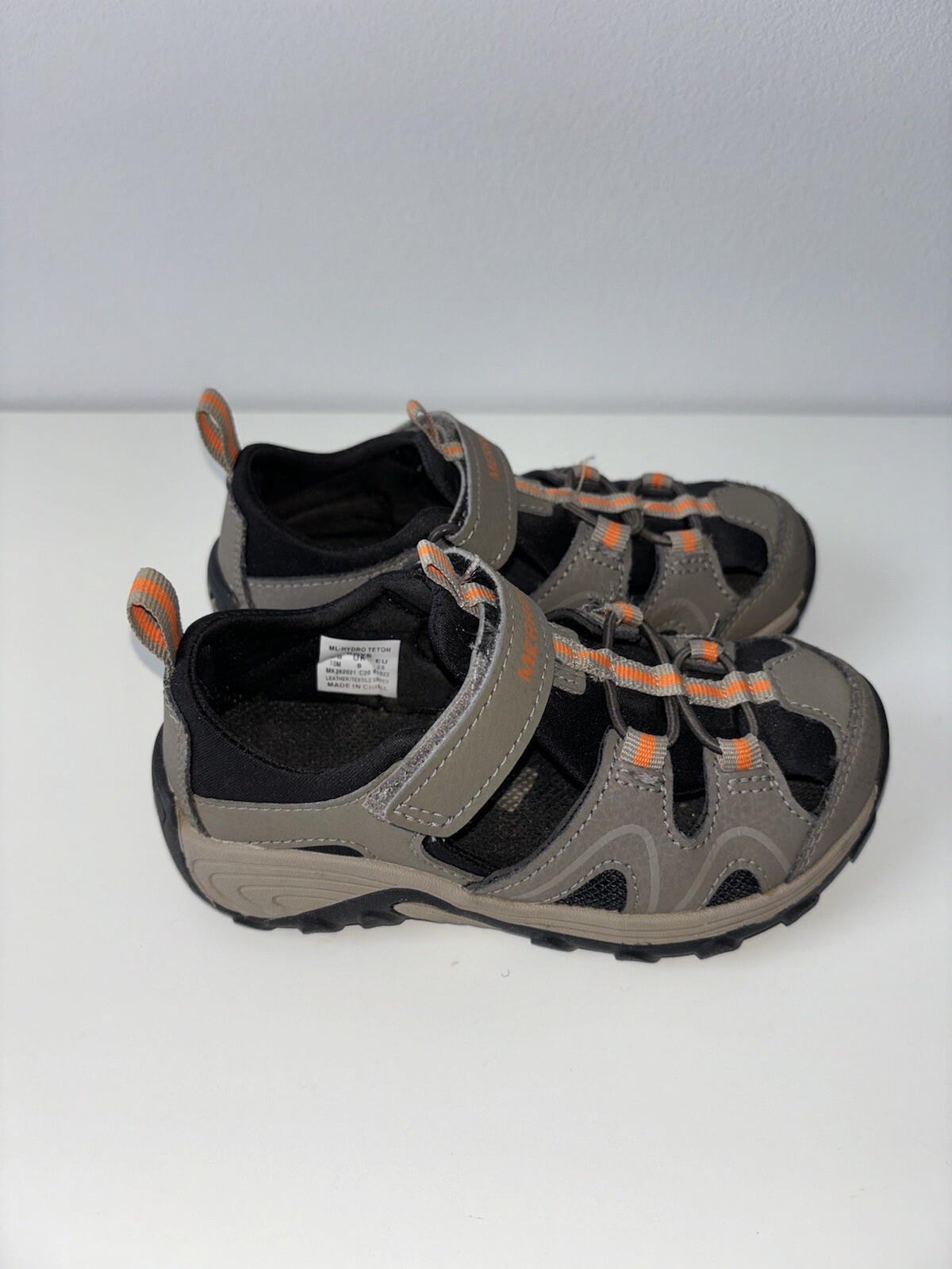 Scarpe Merrell ML Hydroteton sandali scarpe da acqua ragazzo grigio USA taglia 10M