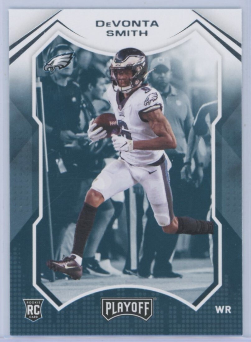 2021 Panini Playoff Goal Line #207 RC DeVonta Smith Philadelphia Eagles