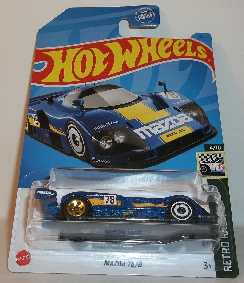 2023 HOT WHEELS 1:64 HW RETRO RACERS 4/10 BLUE MAZDA 787B #28/250