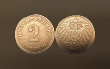 Deutschland Deutsches Reich 2 Pfennig 1915 A Kursm&uuml;nze aus dem Umlauf