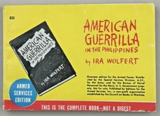1945 American Guerrilla In The Philippines Ira Wolfert Armed Services Edition