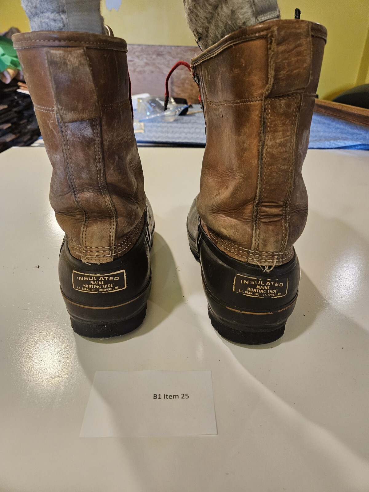 L.L. Bean Maine Hunting‎ Boots Mens 7 Brown Leather Duck Rain USA Outdoor LL Bean Maine Hunting Shoe Duck Bean 8 main image 2