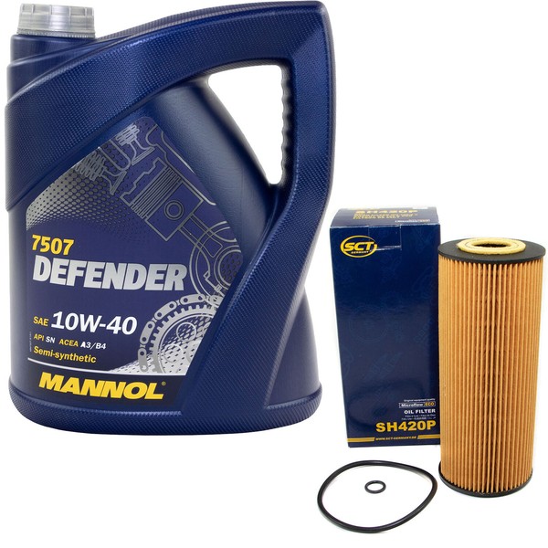 MotoröL Set 10W-40 5 Liter + ÖLfilter SH 420 P FüR Audi A4 Avant A3 A4-image