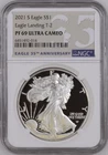 :2021-S S$1 AMERICAN EAGLE 1 OZ NGC PF 69 ULTRA CAMEO LANDING EAGLE T-2
