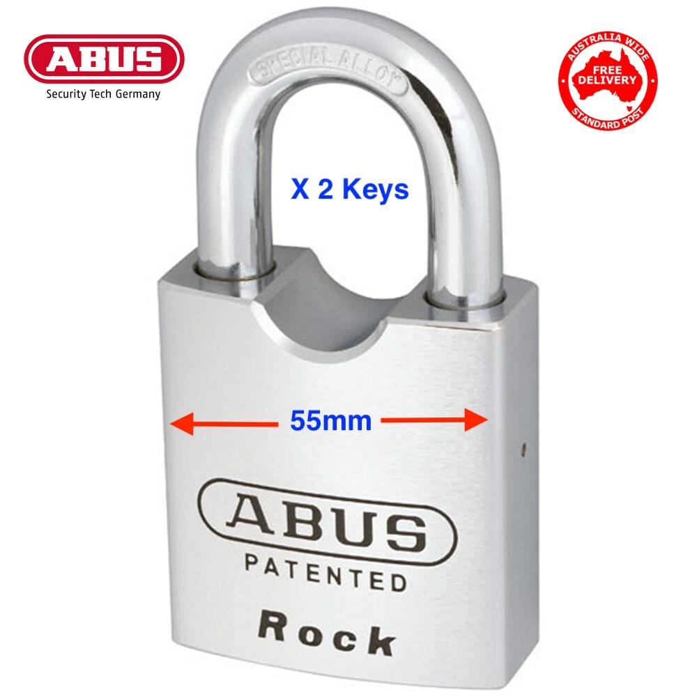 Cadenas ABUS 83/55 - Acier Trempé, Anse Ouverte 55 Mm, Sécurité Moyenne à Haute, Réglable (avec Ou Sans Clé)