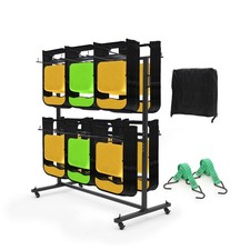 Folding Chair Rack Cart for 84 Chairs/ 12 Tables 42 Chairs of 800 LBS 360  wheel