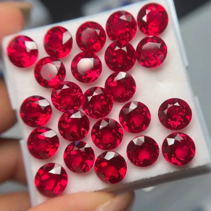 Hot Sale Pigeon Blood Red Lab Grown Ruby Loose Stones AGL for Jewelry Making - Image 3 of 4