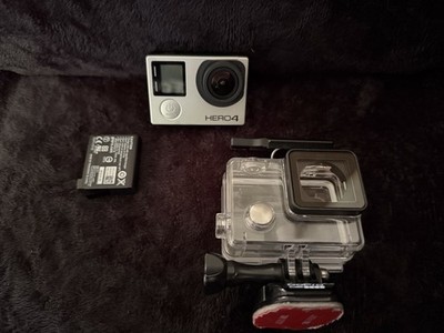 GoPro Hero 4 Silver Edition 4K Action Camera with Accessories and Case