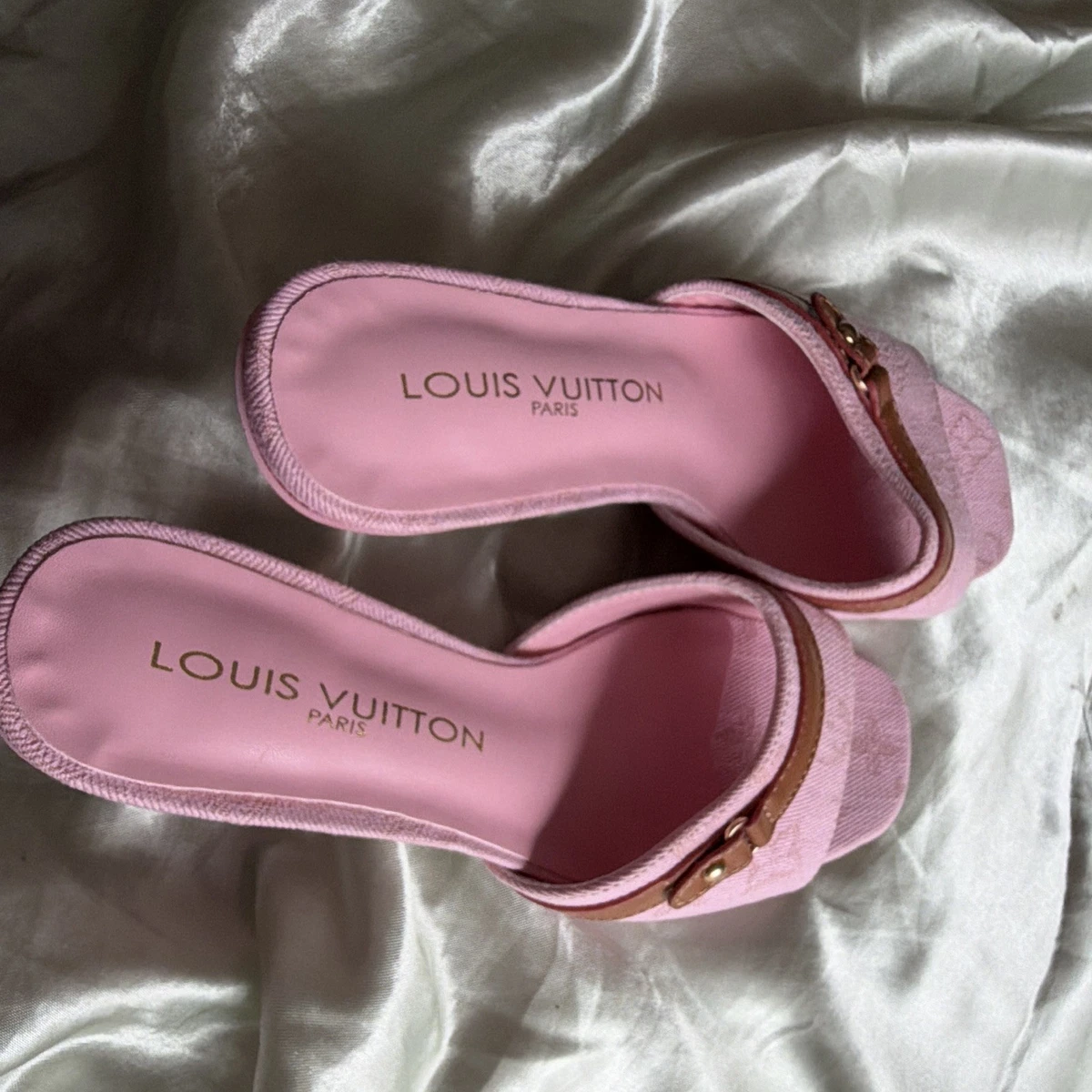 ★LOUIS VUITTON ミュール　ベビーピンク37★ Louis Vuitton Pink Heels for Women for sale - eBay