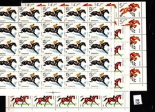 // 50X RUSSIA 1982 - MNH - SPORTS - HORSES - FOLDED SHEETS 