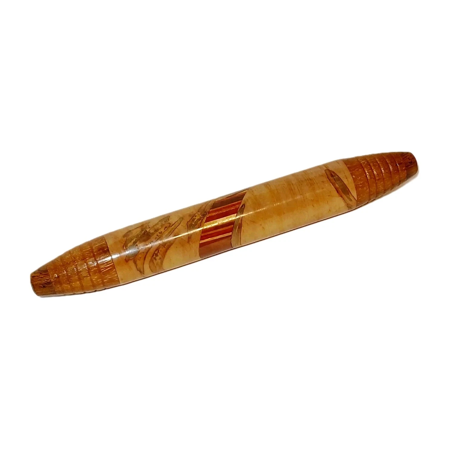Handcrafted Segmented Exotic & Hardwood French Rolling Pin One of a Kind
Opens in a new window or ta