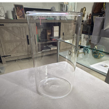 Pack of 12 Clear Glass Cylinder Hurricane vase 6 inches