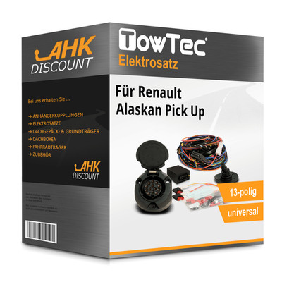 Für Renault Alaskan Pick Up 08.2017-jetzt TOWTEC Elektrosatz 13polig universell