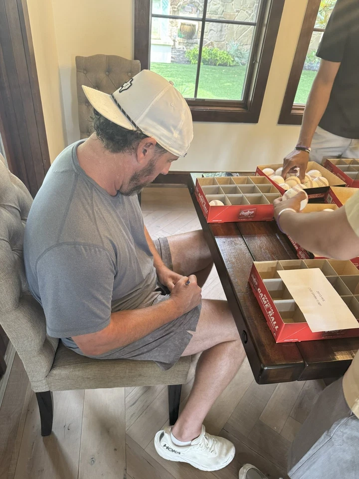 JOHN LACKEY Autographed 2002 World Series Anaheim Angels Baseball JSA Witnessed - Image 3 of 4