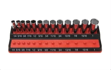  PSH38S-RED Mechanic's Time Savers 3/8" SAE Peg Socket Holder - RED