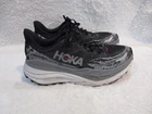 Men's, Hoka One One, Stinson 7, Black Nylon, Athletic, Shoes, Size, 8 D