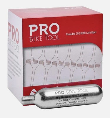 CO2 FAHRRAD FAHRRADPUMPE REIFEN KANISTER FÜLLER GAS GEWINDE KARTUSCHE 16g X 50