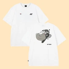 YONEX 25F/W Unisex Badminton T-Shirts Korean Edition Casual Tee White 259TS012U