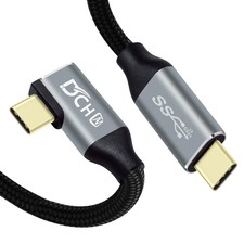 3ft 90 Degree Usb C Cable 100w Fast Charging 4k Video Output 10gbps Data Transfe
