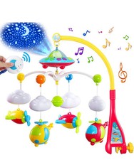 Cunas portatil para bebe con luces y musica, luna y estrellas para bebes