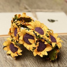 Paper Artificial Sunflower DIY Craft Wedding Sunflower Decor 100pcs