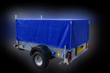 Trailer cover for the Ifor Williams P5E mesh sided model 650GSM 162.5x112.5x60cm
