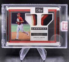 2022 Panini Three and Two - Prospect Dual Jerseys Jordan Lawlar Red /6 #PDJ-JL