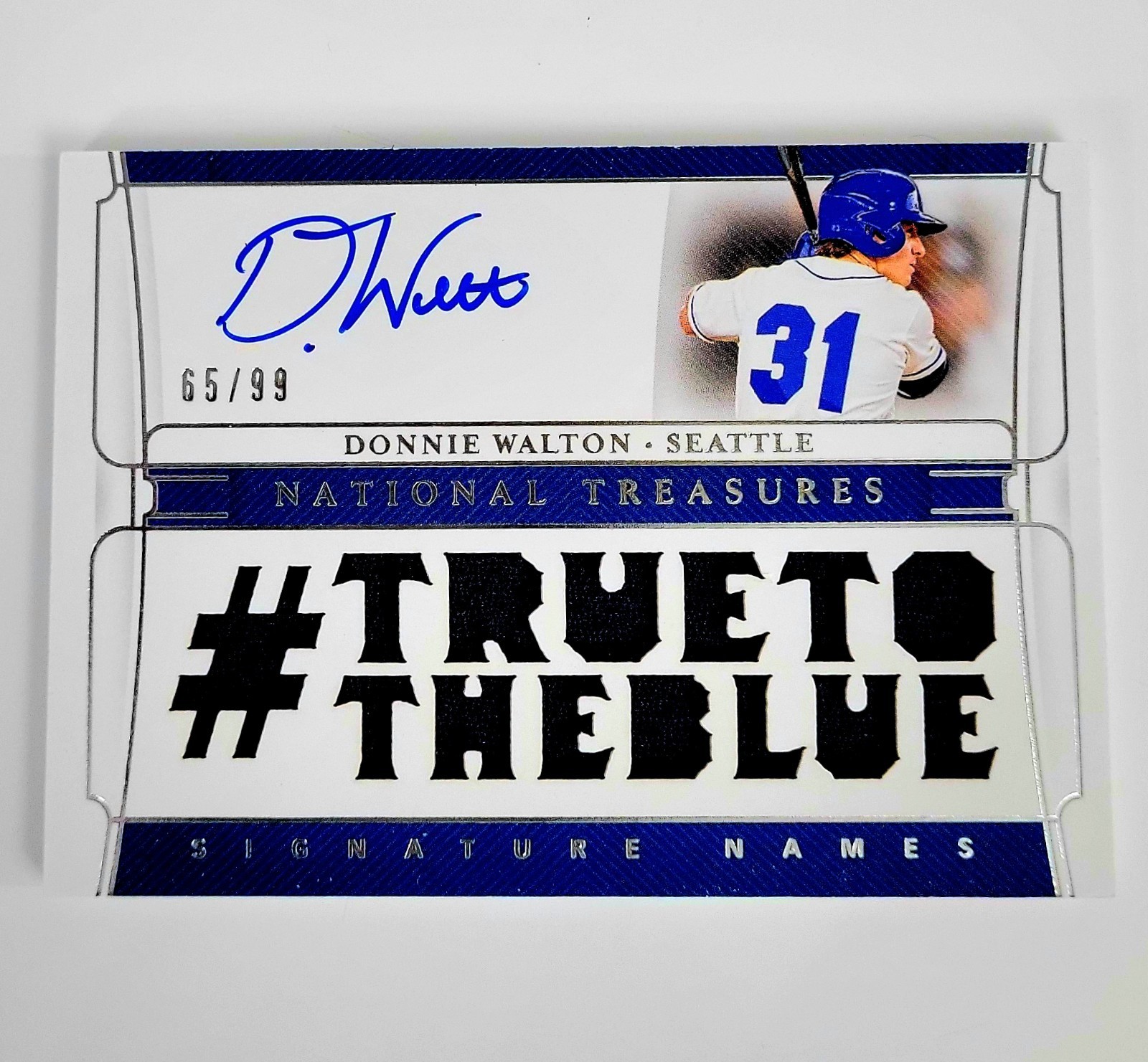 2020 Panini National Treasures Signature Names /99 Donnie Walton #SNA-DW Auto view 5