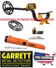 GARRETT ACE 300 METAL DETECTOR WATERPROOF WITH COIL COVER AND PRO-POINTER AT NEW