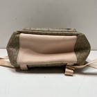 Calvin Klein Beige Monogram Logo Mini Backpack Bag Gold Hardware — photo 3