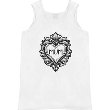 'Mum Love Heart' Adult Vest / Tank Top AV048620