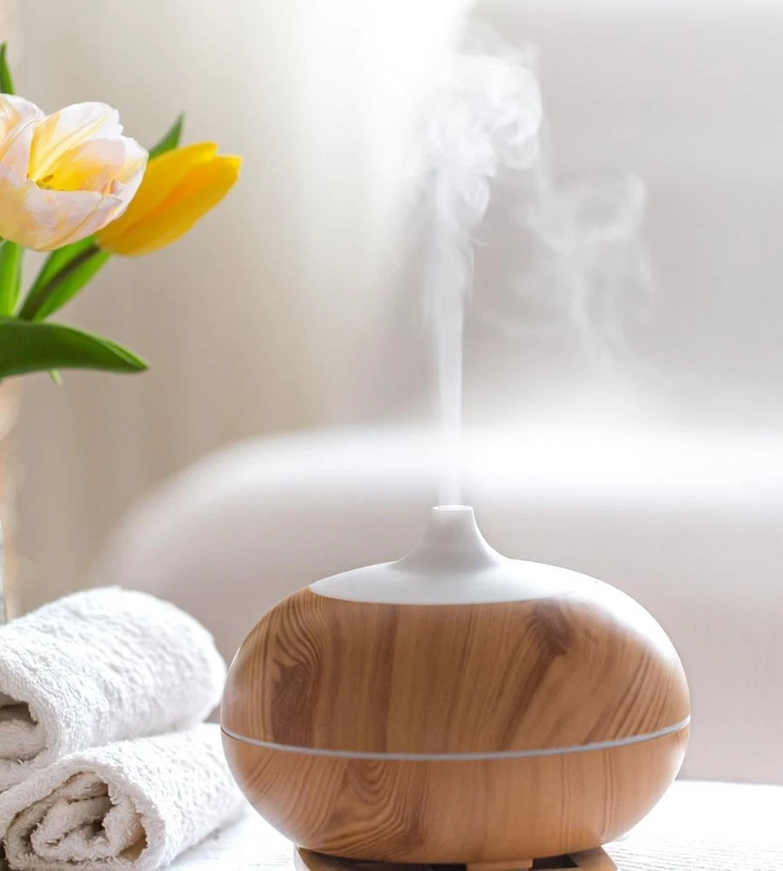 Diffusore di Aromi Umidificatore Ultrasuoni 400 ML Telecomando 2 Oli Essenziali  - Image 4 of 4