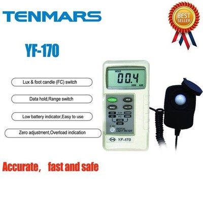 TENMARS YF-170 Light Meter 0.1 To 20000     / Foot Candle  #am