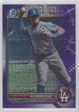 2022 Bowman Chrome Prospects Mega Box Purple Mojo Refractor Wilman Diaz 03j5