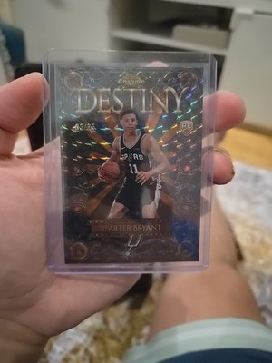 2025-26 Topps Chrome Carter Bryant Destiny Orange Geometric Refractor /25 Rookie