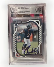 Jaquan Brisker signed Chicago Bears 2022 Absolute RC Card Beckett 00019288379