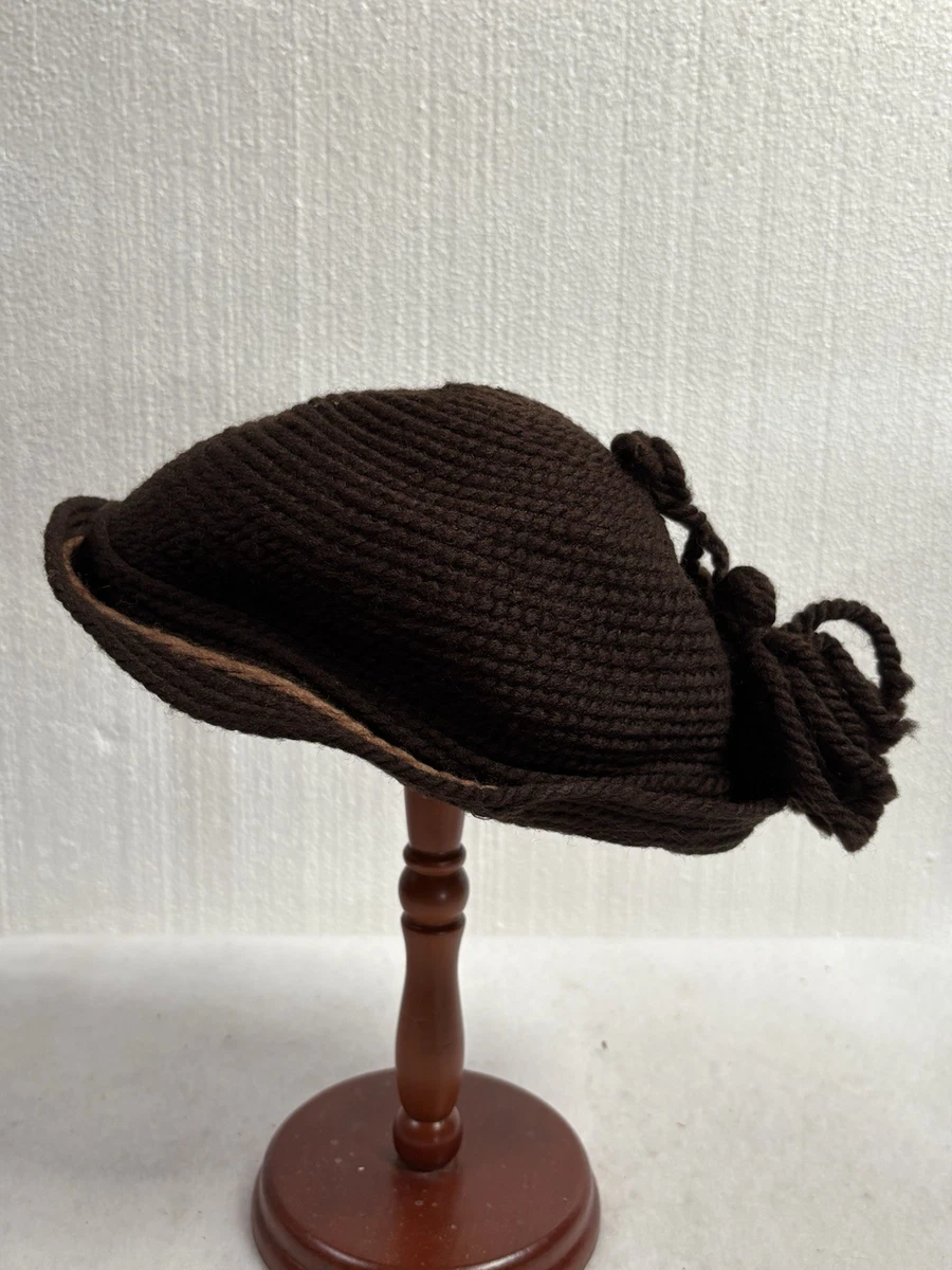 Vintage‎ Multicolor Textured Boucle Knit Cloche Hat Unique Funky Womens s512741777839295979_p243_i1_w2  main image 2