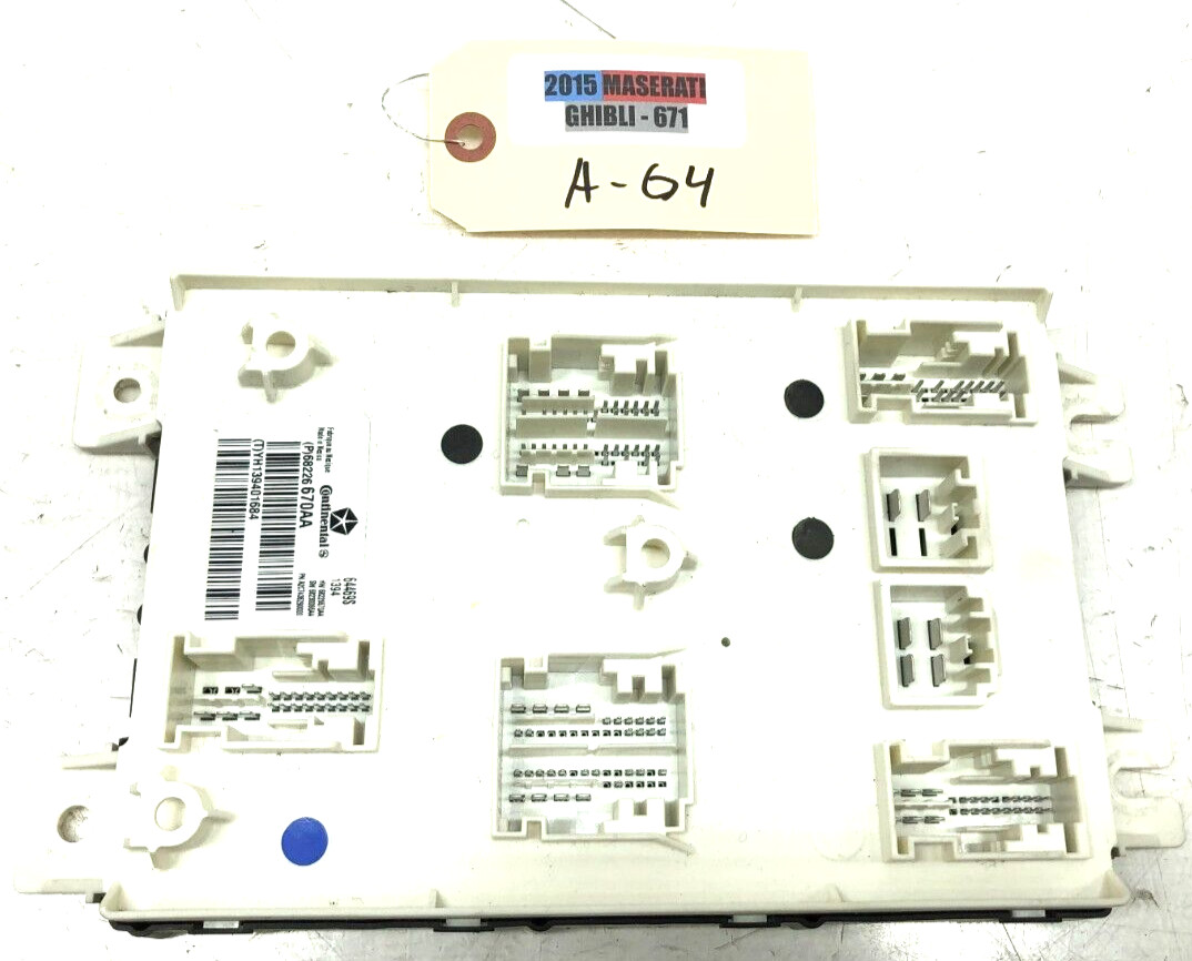 2014-2019 MASERATI GHIBLI S Q4 BODY CONTROL MODULE OEM.