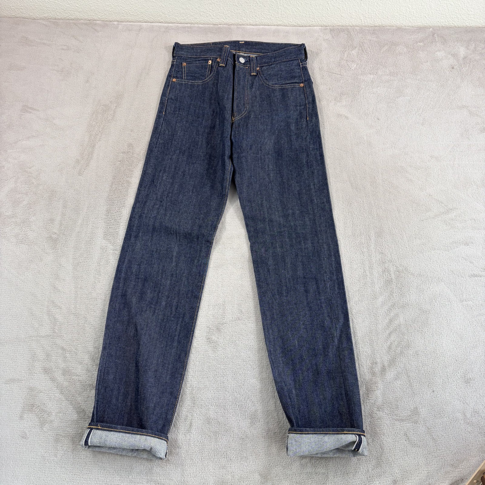 Levis 501XX Selvedge Denim LVC 1947 Big E Jeans Raw Blue Men 29x33 (Tag 29x34)