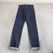 Levis 501XX Selvedge Denim LVC 1947 Big E Jeans Raw Blue Men 29x33 Tag 29x34 