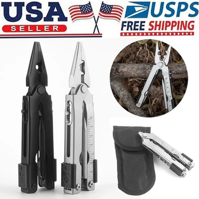 GER/ BER US NEW 13 In1 Outdoor MULTI PLIER 600 DET STAINLESS MULTI FUNCTION TOOL Gifts