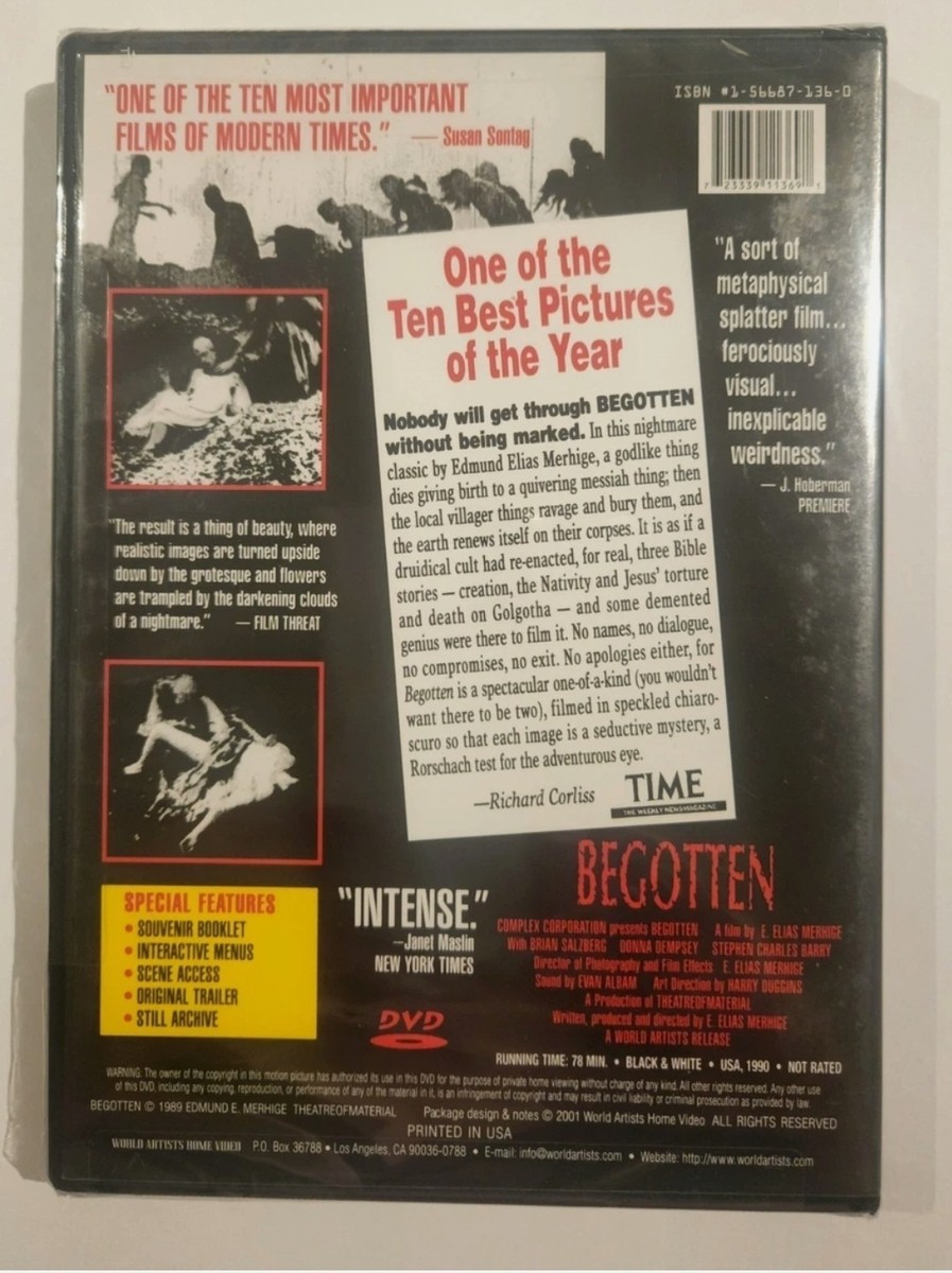 BEGOTTEN DVD ホラー グロテスク スプラッター Begotten (DVD, 2001) for sale online | eBay