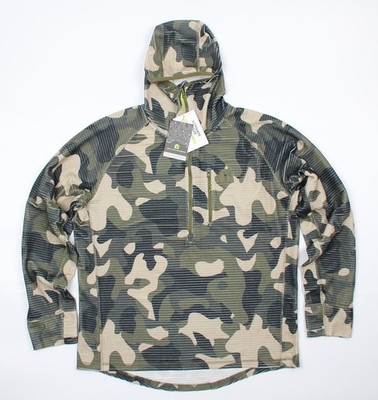 Gator Wader Waypoint Grid Fleece 1/2 Zip Hoodie Mens - Woodland Size 3XL