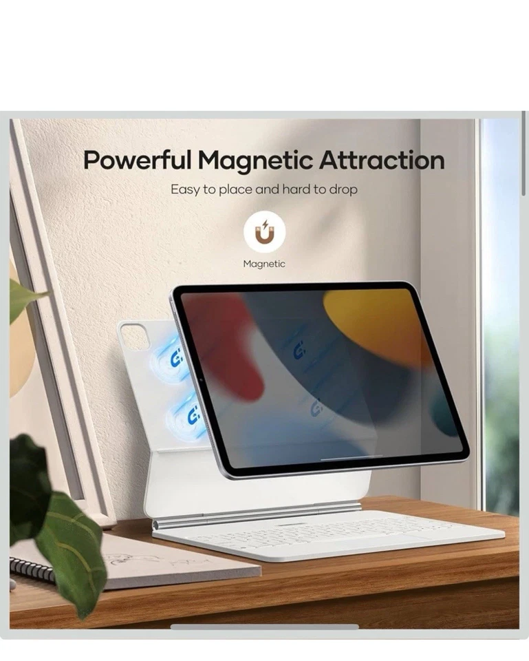 COOSTART Case with Keyboard for iPad Air 11” (M3/M2, 2025/2024) & iPad Pro 10.9” - Image 4 of 4