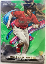 EMMANUEL VALDEZ 2022 Topps Inception Rookie (RC) Green #124 Boston Red Sox